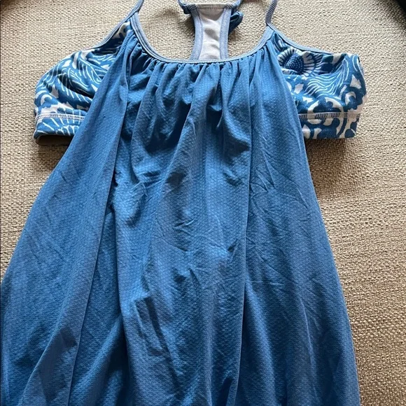 Lululemon Blue and White Tank Top Women’s Size 4 - Picture 5 of 6